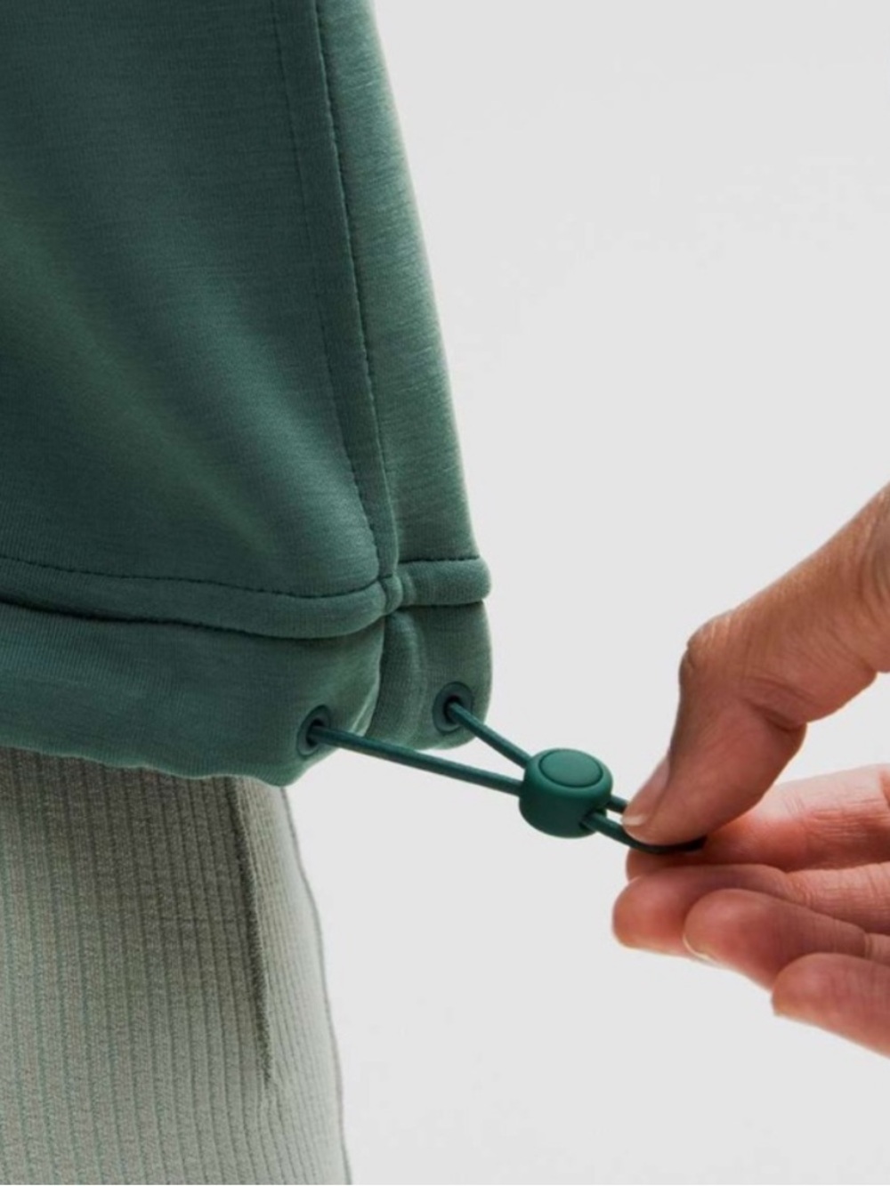 Lululemon Brushed Softstreme Half Zip in Storm Teal | Sized 2 (Oversized) - Picture 3 of 5